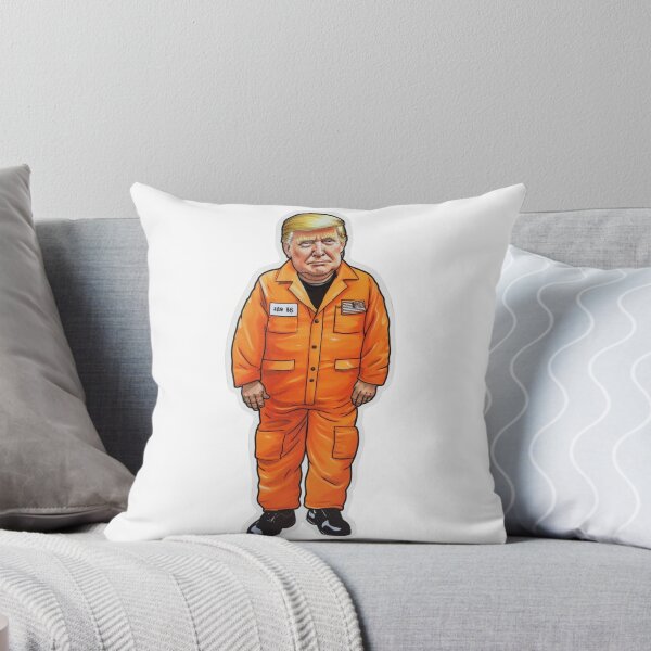 Aperçu de l'œuvre Trump en combinaison orange prison prison créée et vendue par ArtJunkCat.