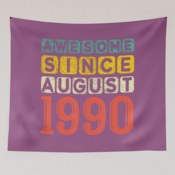 Item preview, 31 Years Old Awesome Since August 1990 31st Birthday Vintage 	 DM53105	 designed and sold by jbqvydazhk62.