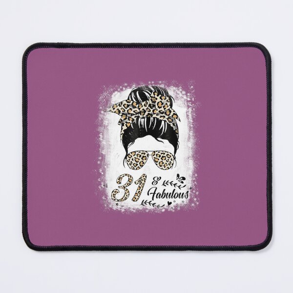 Item preview, 31 Years Old Fabulous Messy Bun Leopard 31th Birthday designed and sold by jbqvydazhk62.