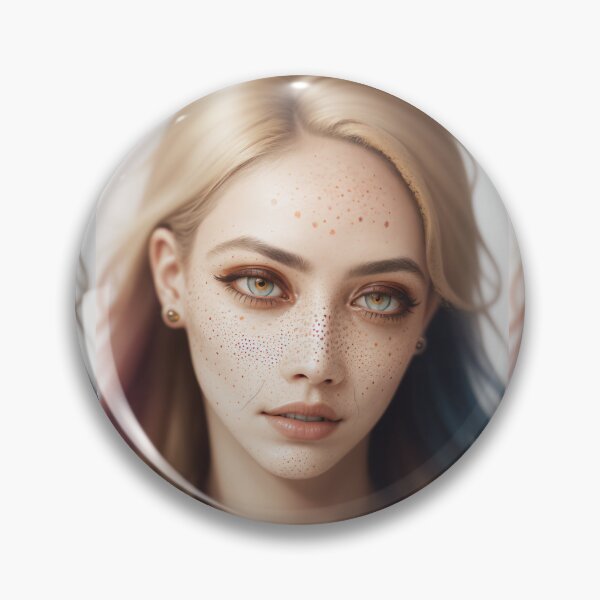 Item preview, Beautiful woman with freckles and watercolor 3 designed and sold by Shinihime.