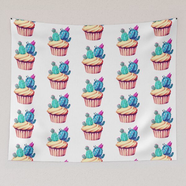 Item preview, Cactus cupcake designed and sold by WallabyJelly.
