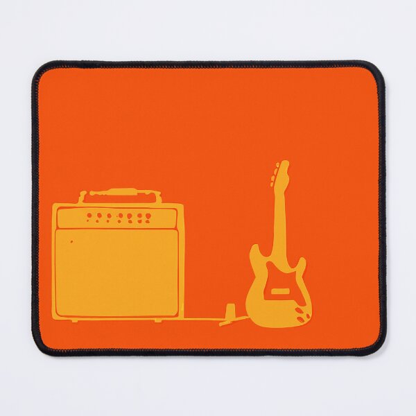 Item preview, Electric guitar and amplifier in orange designed and sold by SamJanner.