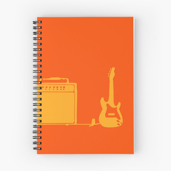 Item preview, Electric guitar and amplifier in orange designed and sold by SamJanner.