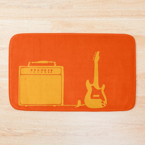 Item preview, Electric guitar and amplifier in orange designed and sold by SamJanner.