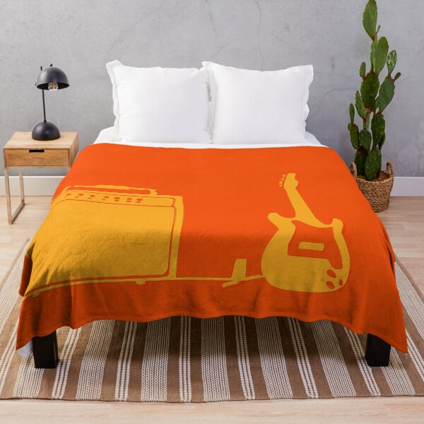 Item preview, Electric guitar and amplifier in orange designed and sold by SamJanner.