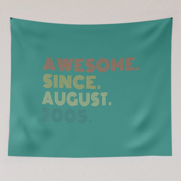 Item preview, 17 Yrs Old Vintage Awesome Since August 2005 17th Birthday 	 DM48245	 designed and sold by hzrshwwhyoo19.