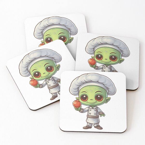 Item preview, Cute Alien Chef designed and sold by mvnchkinz.