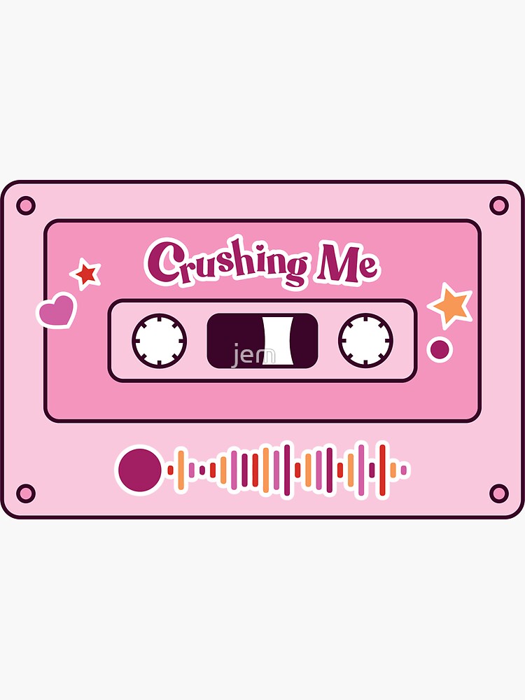 "Crushing Me spotify code cassette rise of the pink ladies" Sticker