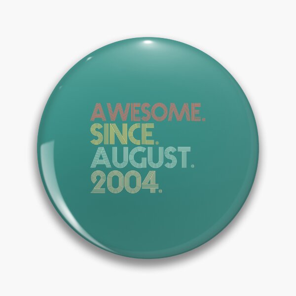Item preview, 17th Birthday - 17 Years Old Awesome Since August 2004 Retro 	 DM15234	 designed and sold by hzrshwwhyoo19.