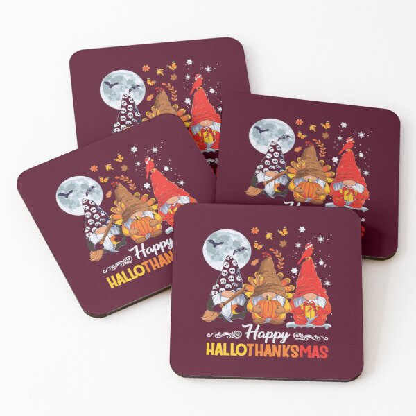 Item preview, Happy Hallothanksmas Gnomes Halloween Thanksgiving	 designed and sold by lpadnepkrbz85.