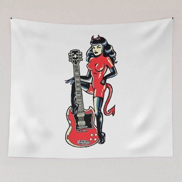 Item preview, devil rocker chick _lt_3  designed and sold by philomenavera.