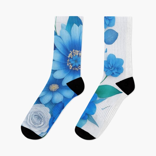 Item preview, Almighty blue flower designs #2 designed and sold by thirtydesignco.