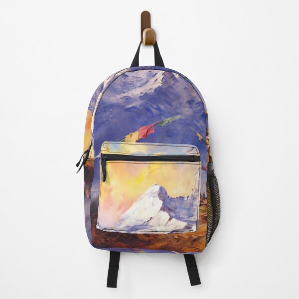 Item preview, Spiritual Serenity: Discover the Essence of the Himalayas in Impressionistic Art designed and sold by HeritageJapArt.