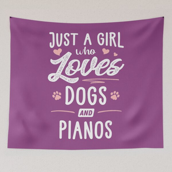 Item preview, Just A 	 Who Loves Dogs And Pianos 	 Dog Lover 	 	 designed and sold by ljsstravmrx89.