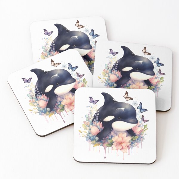 Item preview, Killer Whale Animal Clipart, Arctic Sea Animal, Sea Fauna Art, Polar Mammal, Sea Wildlife, Arctic Species, Wild Beast designed and sold by CoolorPaint.