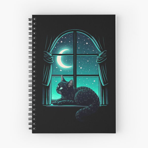 Item preview, Black Cat In The Moonlight designed and sold by Bug & Brush.