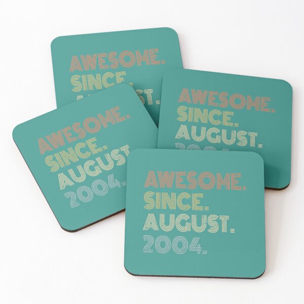 Item preview, 17th Birthday Awesome Since August 2004 17 Year Old 	 	 	 	 designed and sold by hzrshwwhyoo19.