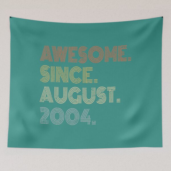 Item preview, 17th Birthday Awesome Since August 2004 17 Year Old 	 	 	 	 designed and sold by hzrshwwhyoo19.