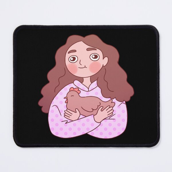 Item preview, I love chickens a cute girl hugging a pet chicken designed and sold by Yaragold.