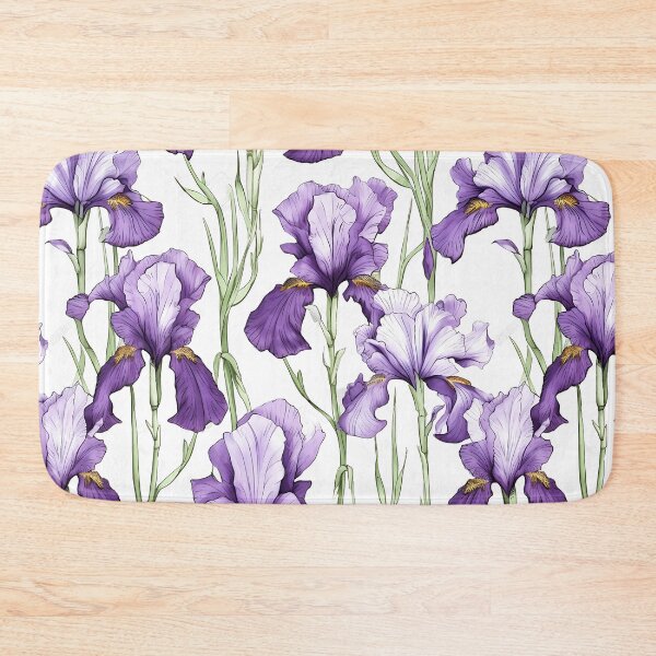 Artikelvorschau, Lila Iris-Blume entworfen und verkauft von Artimpressionz.
