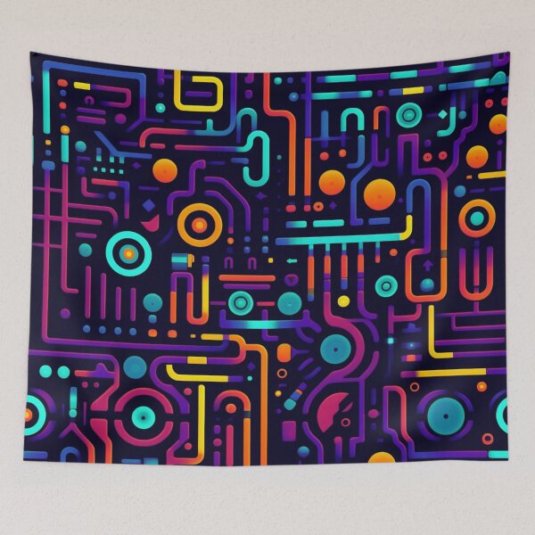 Item preview, Purple electric circuits designed and sold by HalconMaster.