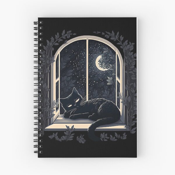 Item preview, Black Cat In The Moonlight designed and sold by Bug & Brush.
