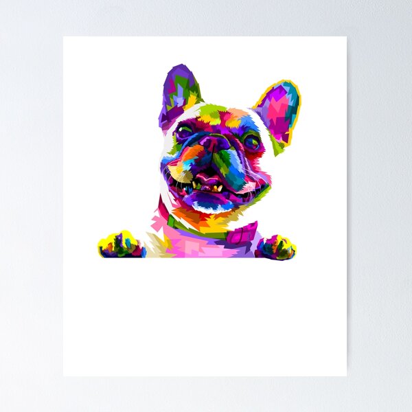 Aperçu de l'œuvre Frenchie Bouledogue Français Pop Art Portrait créée et vendue par ModeSarcoJake.