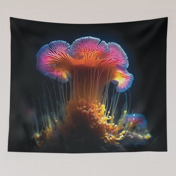 Item preview, Irridescent Mushrooms in the Forest designed and sold by AdrianGrosu.