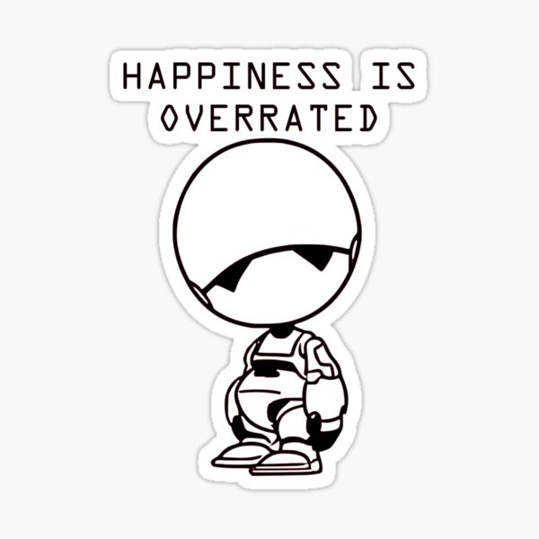 Marvin Depressed - The Hitchhiker's Guide to the Galaxy Sticker
