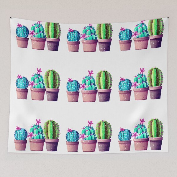 Item preview, Cacti in pots designed and sold by WallabyJelly.