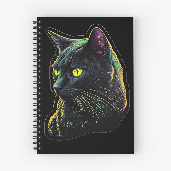 Item preview, Black Cat Portrait designed and sold by Bug & Brush.