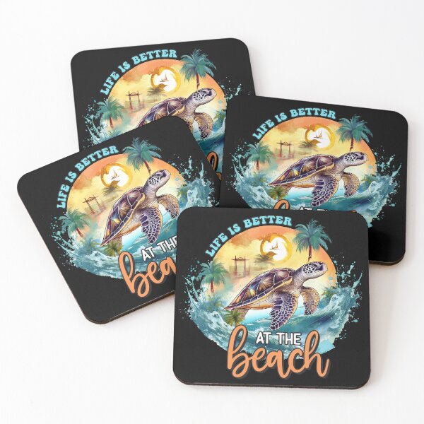Item preview, life is beatter at the beach designed and sold by Kuki-shop.