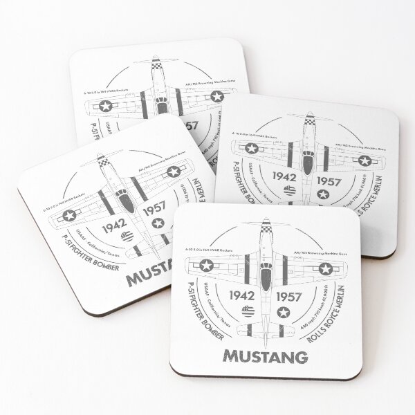 Item preview, Vintage P51 Mustang USAAF WW2 Fighter Plane designed and sold by SilverfireArt.