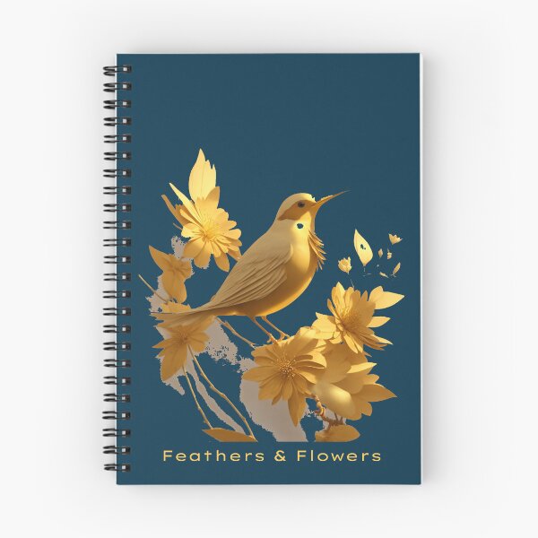 Item preview, Feathers & Flowers,Golden Bird,Hihi Bird designed and sold by iLOVECRAFT.