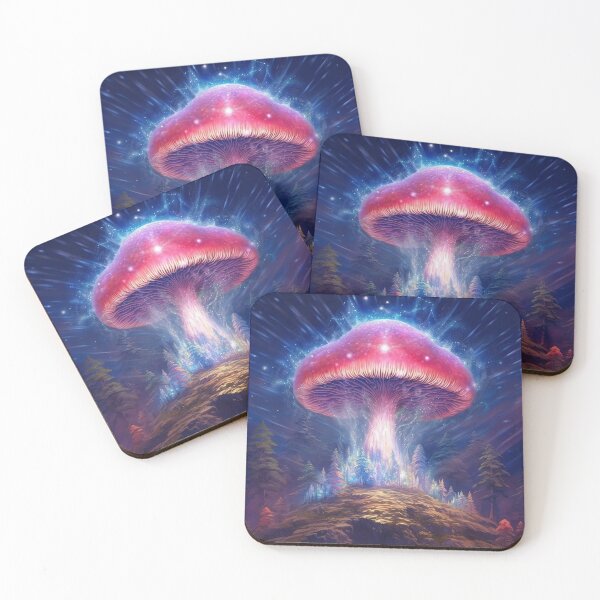 Item preview, Trippy Mushrooms #2 designed and sold by mushroomartshop.