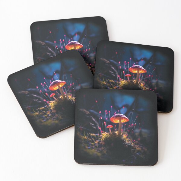 Item preview, Iridescent Mushrooms in the Forest designed and sold by AdrianGrosu.