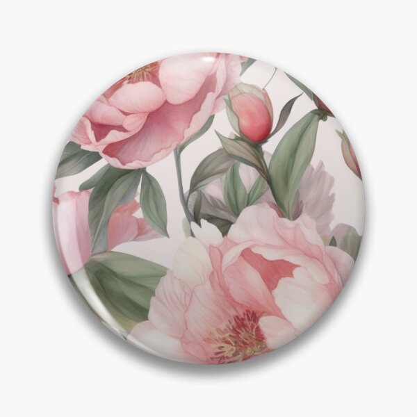 Artikelvorschau, Pink and Green Peony Pattern entworfen und verkauft von sandy3105.