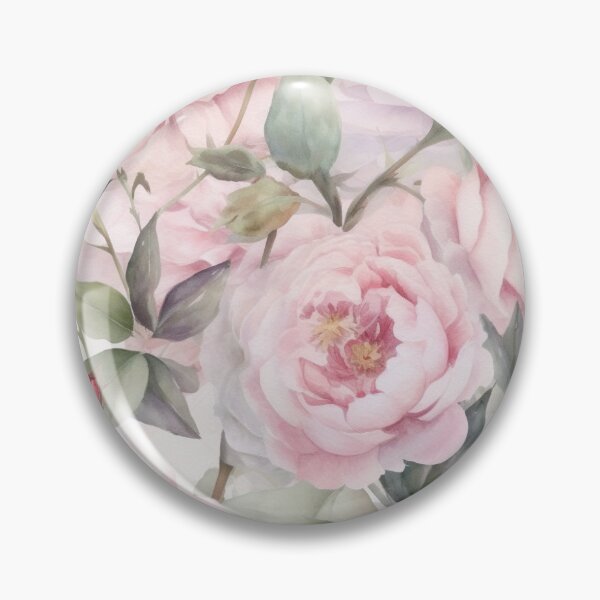 Artikelvorschau, Soft Pink Watercolour Peonies Pattern entworfen und verkauft von sandy3105.