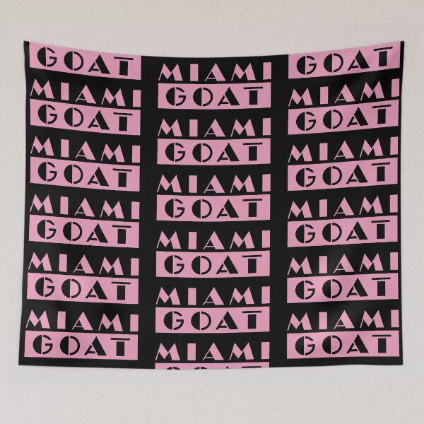 Item preview, MIAMI GOAT (PINK) (Miami Vice style retro logo) (The goat is in Miami!) DARK version designed and sold by frikybomb.