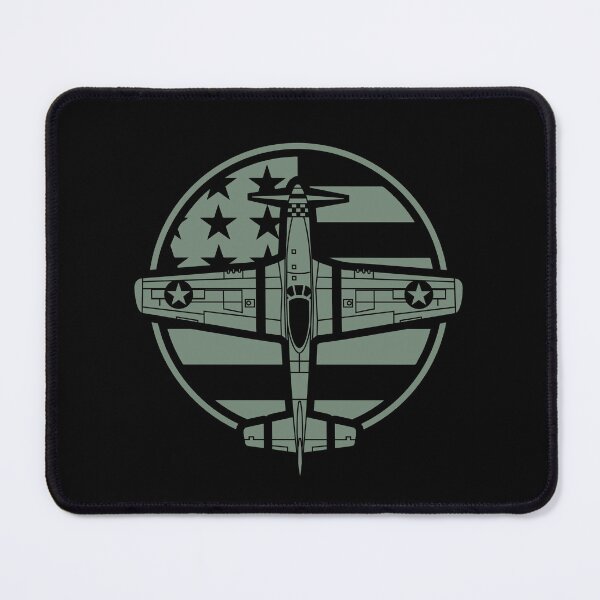 Item preview, Vintage P51 Mustang USAAF WW2 Fighter Plane designed and sold by SilverfireArt.