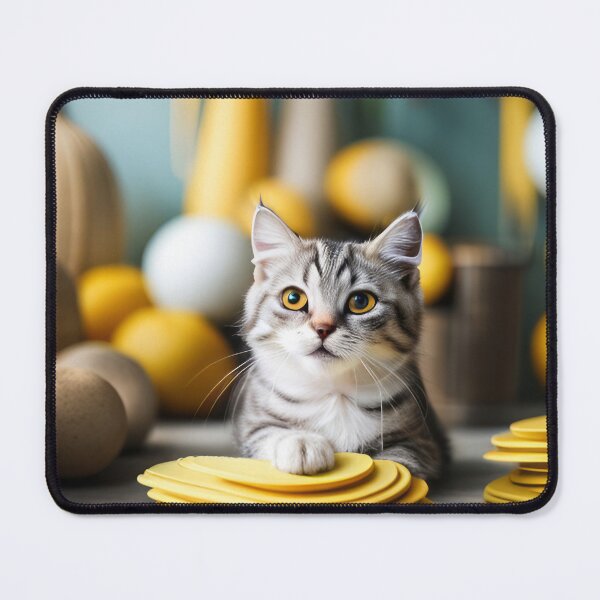 Item preview, Little cat with yellow eyes designed and sold by Reunimage.