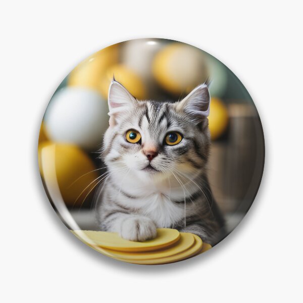 Item preview, Little cat with yellow eyes designed and sold by Reunimage.