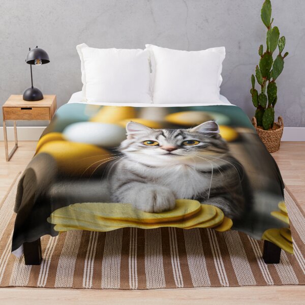 Item preview, Little cat with yellow eyes designed and sold by Reunimage.
