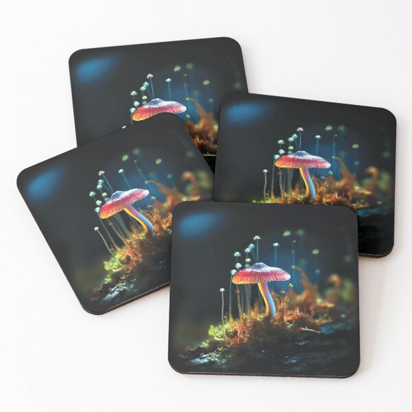 Item preview, Iridescent Mushrooms in the Forest designed and sold by AdrianGrosu.