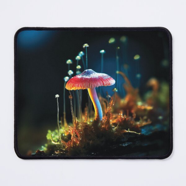 Item preview, Iridescent Mushrooms in the Forest designed and sold by AdrianGrosu.