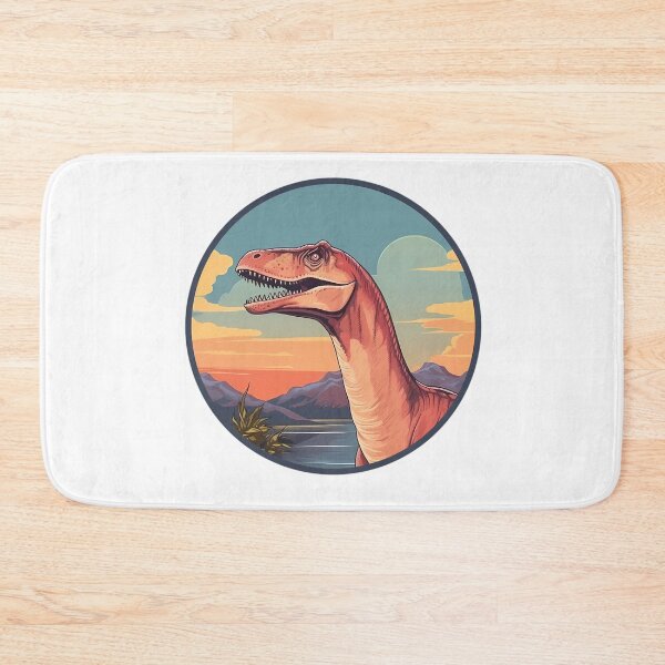 Item preview, Dino landscape logo designed and sold by AwesomeAiArt.