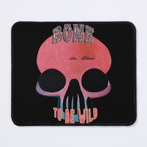 Item preview, Bone to be Wild Funny Bone Pun Skull Skeleton Retro designed and sold by Bug & Brush.