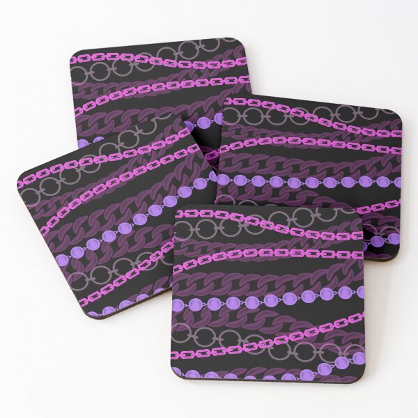 Item preview, Chains Pattern Purple designed and sold by Katie Atkin.