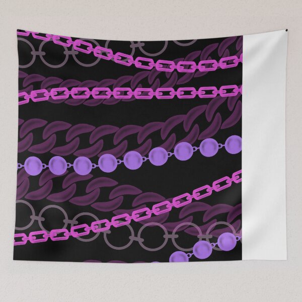 Item preview, Chains Pattern Purple designed and sold by Katie Atkin.