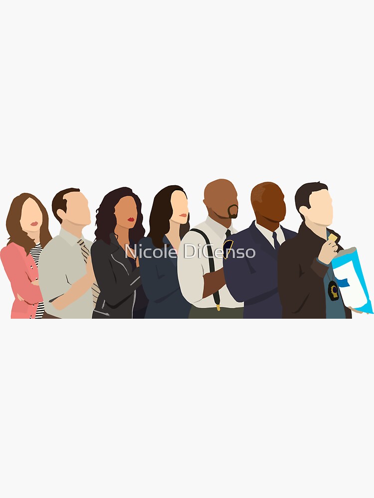 Thumbnail 3 of 3, Sticker, Brooklyn Nine Nine Team designed and sold by ndicenso.